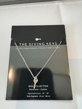The Giving Keys- Silver Mini Collection- Dainty Key Necklace